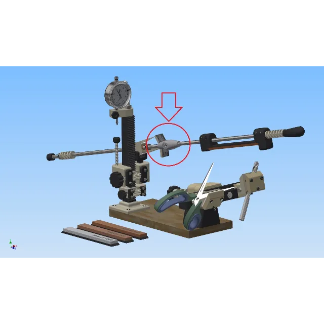 Механизм для  Заточки ножа в Линзу, 3D модель