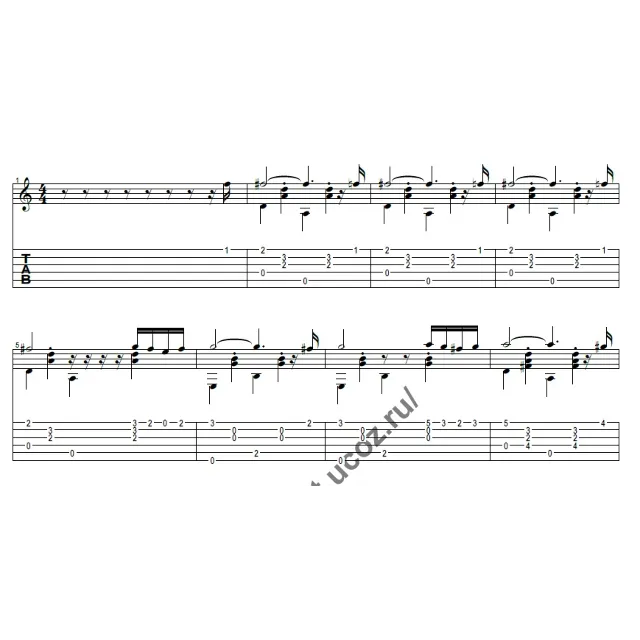 Сиртаки. Танец. Табулатура.