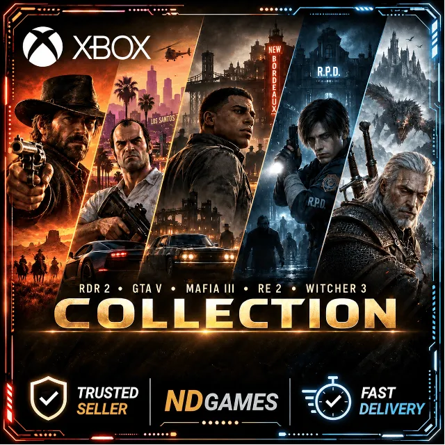 ✅ RDR 2 + GTA V + MAFIA 3 + RE 2 + Witcher 3 [Сборник] Xbox One X|S &amp; Xbox Series X|S