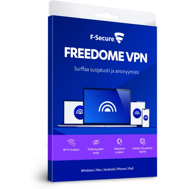 F Secure FREEDOME VPN - 1 год / 5 устройств (🔴не работает в России и Беларусь🔴)