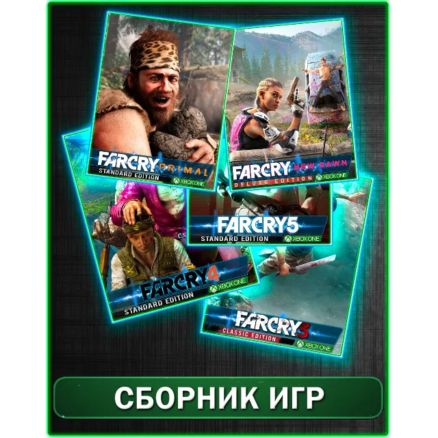 Far Cry 3 + 4 + 5 + Primal + New Dawn XBOX ONE