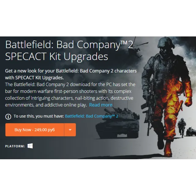 Battlefield Bad Company 2: SpecAct Kit Upgrades ORIGIN