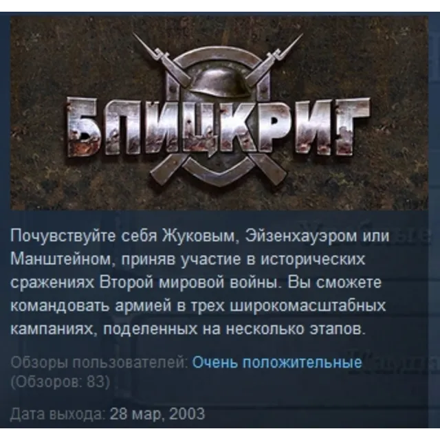 Blitzkrieg Anthology STEAM KEY REGION FREE GLOBAL