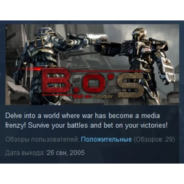 Bet On Soldier STEAM KEY REGION FREE GLOBAL