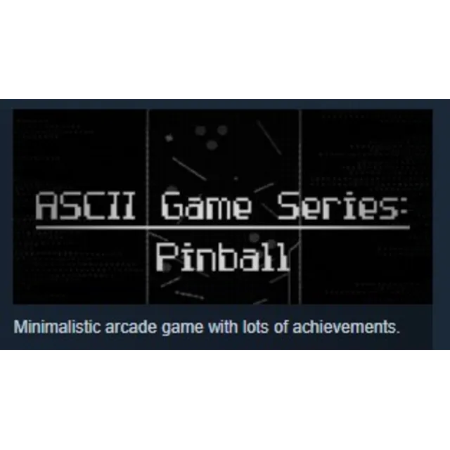 ASCII Game Series: Pinball STEAM KEY REGION FREE GLOBAL