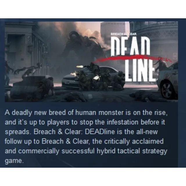 Breach &amp; Clear: Deadline STEAM KEY REGION FREE GLOBAL
