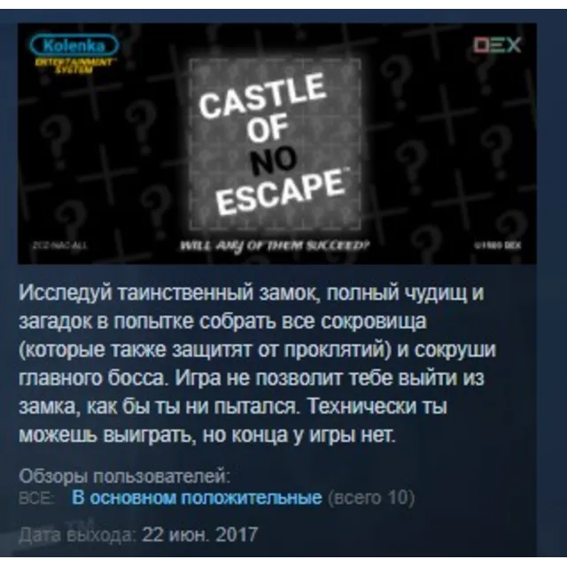 Castle of no Escape STEAM KEY REGION FREE GLOBAL