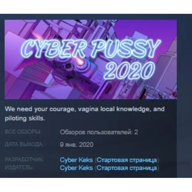 Cyber Pussy 2020 STEAM KEY REGION FREE GLOBAL