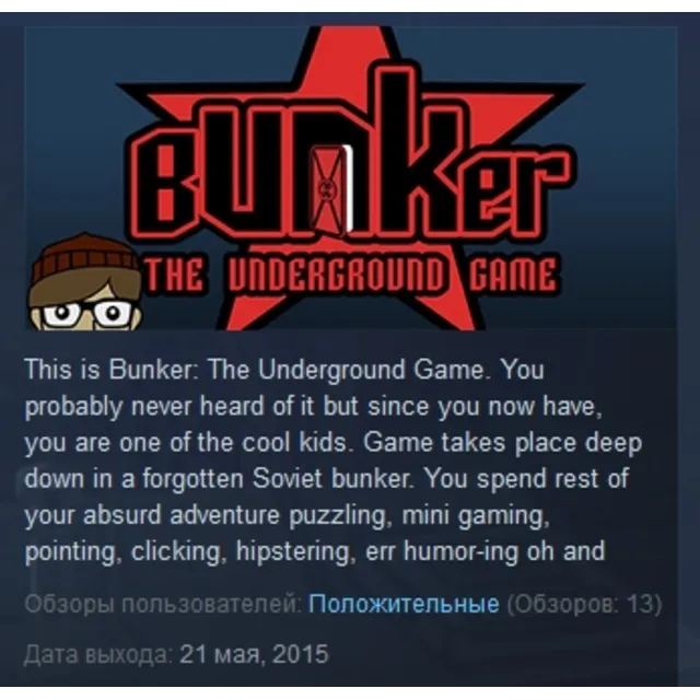 Bunker - The Underground Game STEAM KEY REGION FREE