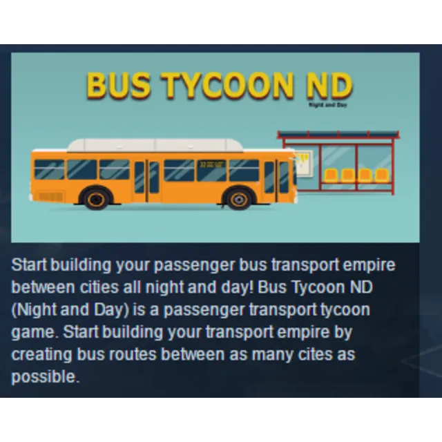 Bus Tycoon ND (Night and Day) STEAM KEY REGION FREE