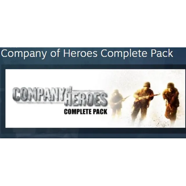 Company of Heroes - Complete Pack STEAM KEY ЛИЦЕНЗИЯ