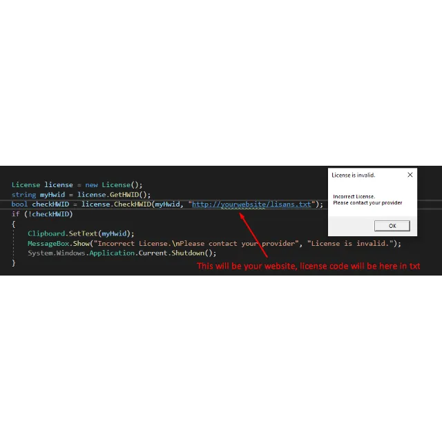 C #, лицензирование вашего exe-файла