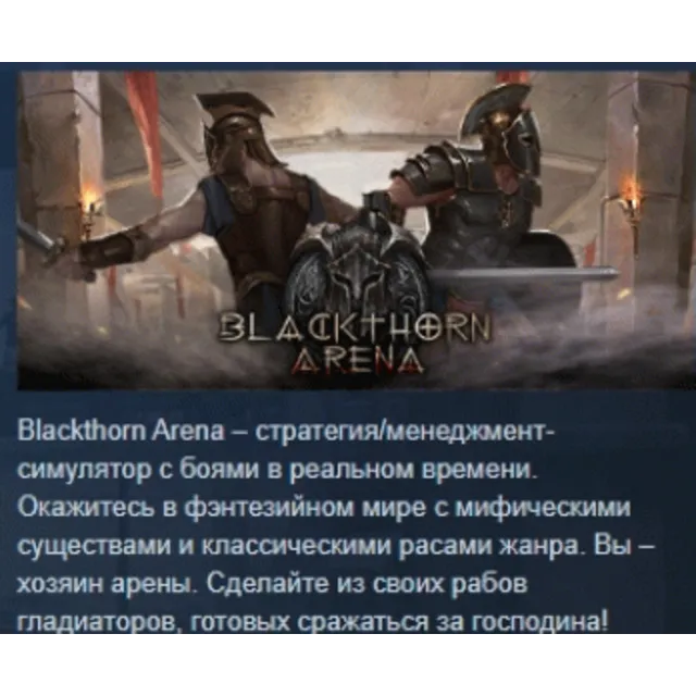 Blackthorn Arena Арена Блэкторн STEAM KEY РФ+СНГ ЛИЦЕНЗИЯ СТИМ КЛЮЧ
