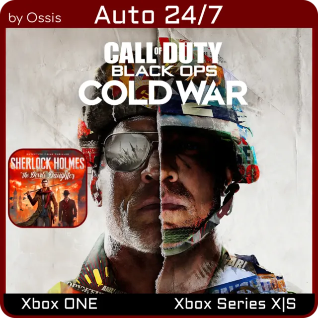 24/7 XBOX Call of Duty Black Ops Cold War, Sherlock Holmes The Devil's Daughter Redu