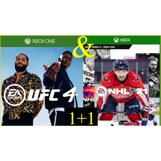 ⭐️  UFC 4 + NHL 21 - XBOX ONE и XS (GLOBAL) (1+1)