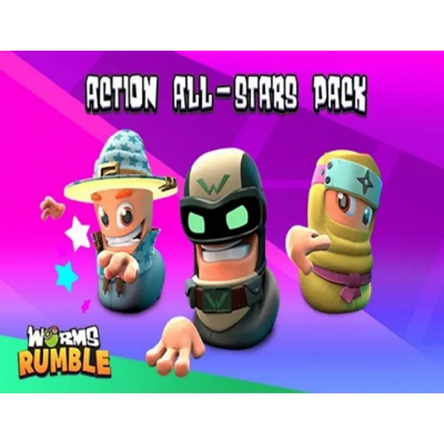 Worms Rumble: DLC Action All-Stars Pack (Steam KEY)