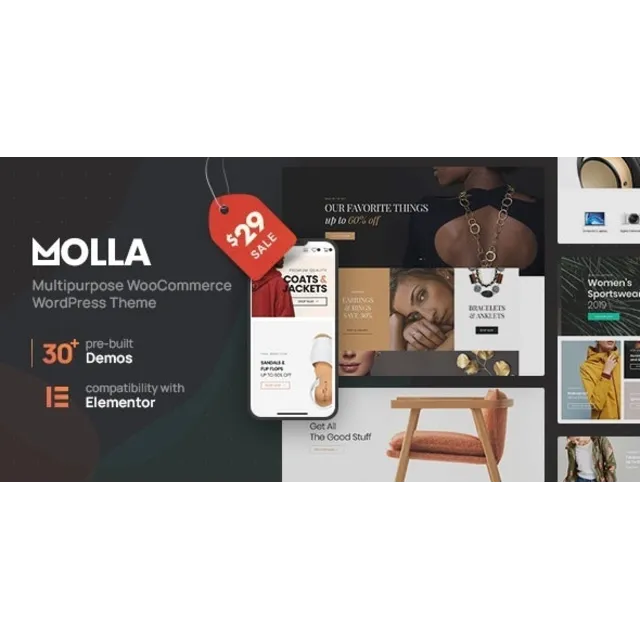 Molla [1.4.0] - Русификация премиум темы 🔥💜