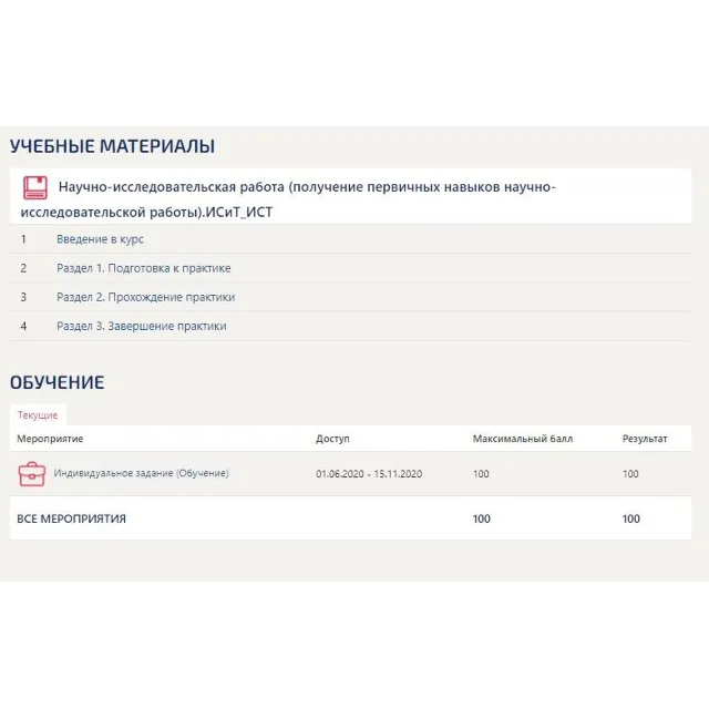 Практика Синергия.Научно-исследовательская работа ИСиТ