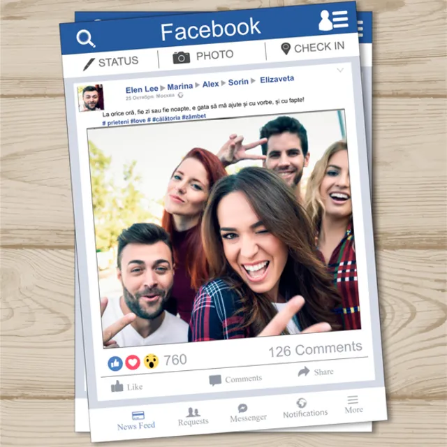 Фотопостер "Cоциальная сеть Facebook"