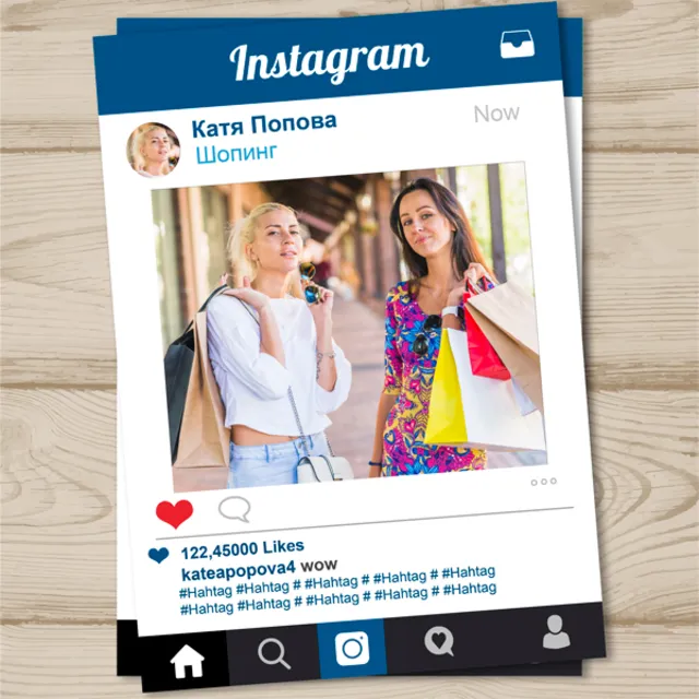 Фотопостер "Cоциальная сеть Instagram"