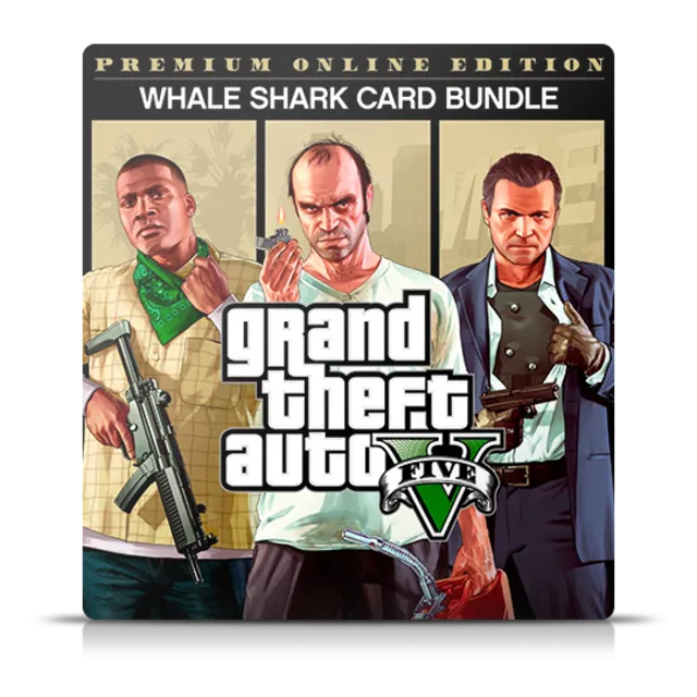 GTA 5 : PREMIUM &amp; WHITE SHARK CARD BUNDLE XBOX KEY✅