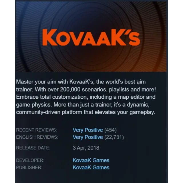KovaaK's (Steam Key GLOBAL)