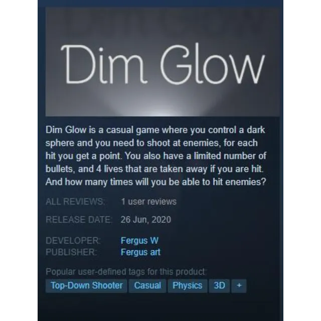 GLOBAL | Dim Glow | STEAM KEY