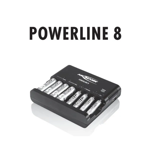 Инструкция на русском к ANSMANN Powerline 8