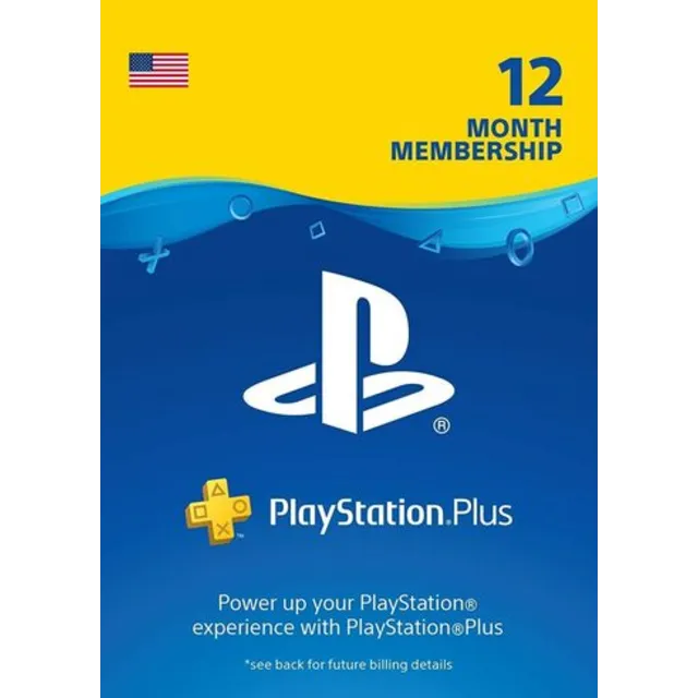 Подписка PlayStation Plus (PS PLUS) - 12 месяцев (USA)