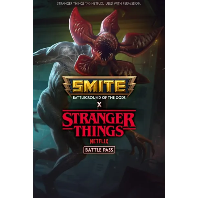 SMITE X Stranger Things Очки боевого пропуска ключ ROW