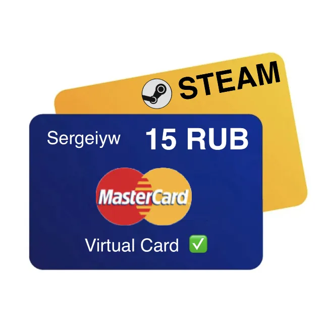 15 руб RUR MASTERCARD VIRTUAL только RU Steam