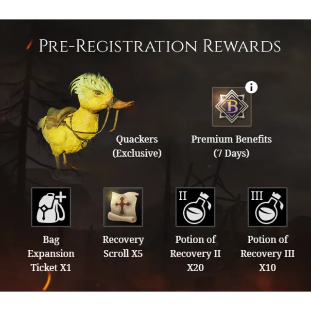 Bless Unleashed Pre-Registration Reward Key (In-Game)