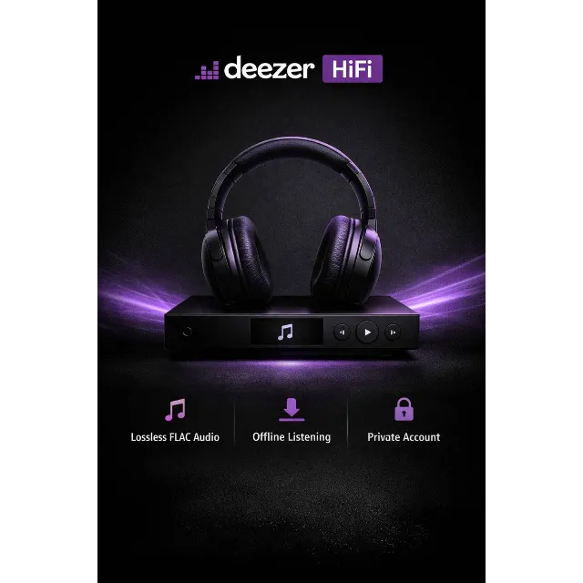🎵 Deezer HiFi 1 Месяц | Личный Аккаунт ⚡ Студийный Звук FLAC | Мгновенно ✅