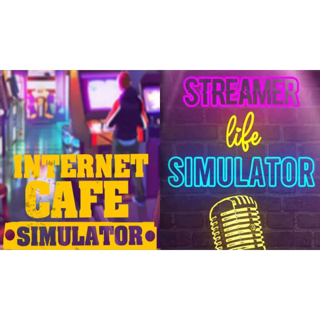 STREAMER LIFE SIMULATOR +INTERNET CAFE SIMULATOR /STEAM