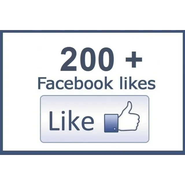 ✅ ❤️ 200 Лайков FACEBOOK | Лайки Фейсбук [НИЗКАЯ ЦЕНА]