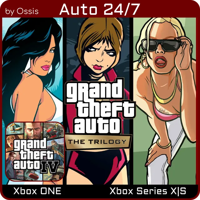 24/7 XBOX Grand Theft Auto The Trilogy The Definitive, Grand Theft Auto IV