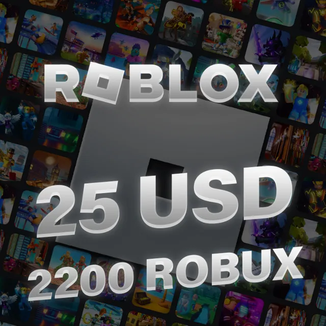 ROBLOX 25$ USD/2200 Robux Gift Card (USA Accounts ONLY)