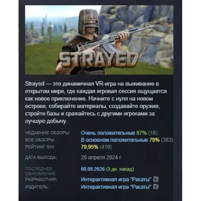 Strayed АВТОДОСТАВКА STEAM GLOBAL МГНОВЕННО ЛИЦЕНЗИЯ