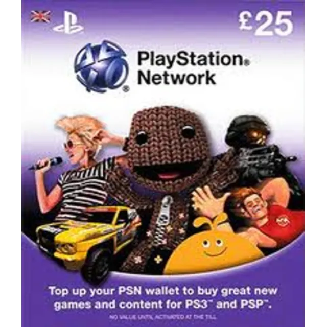 Playstation Network PSN £25 (UK) + Скидки