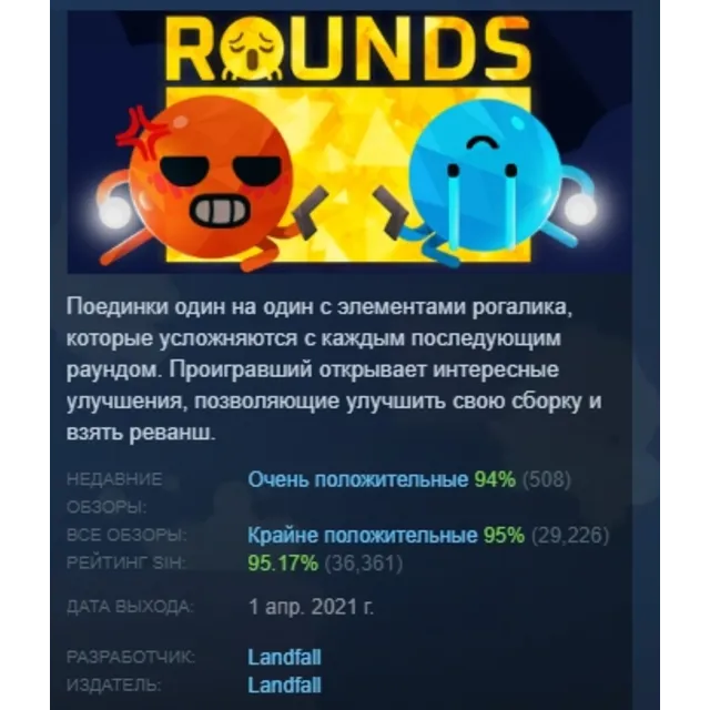 ROUNDS АВТОДОСТАВКА STEAM GLOBAL МГНОВЕННО ЛИЦЕНЗИЯ