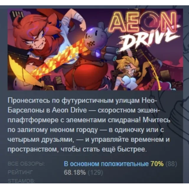 Aeon Drive АВТОДОСТАВКА STEAM GLOBAL МГНОВЕННО ЛИЦЕНЗИЯ