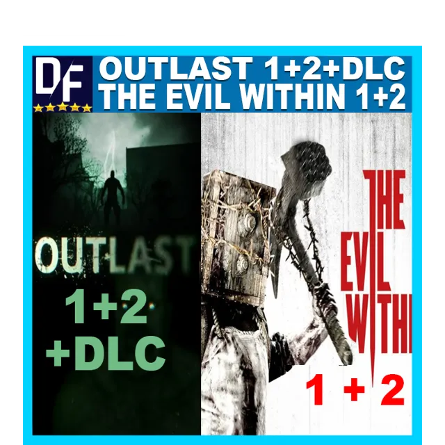 ・OUTLAST 1+2 + DLC + THE EVIL WITHIN 1+2・STEAM АККАУНТ・