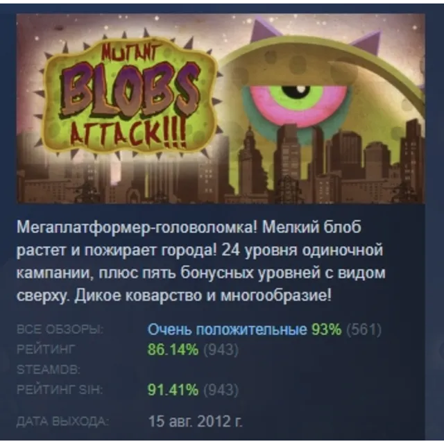 Tales from Space: Mutant Blobs Attack АВТОДОСТАВКА STEAM GLOBAL МГНОВЕННО ЛИЦЕНЗИЯ