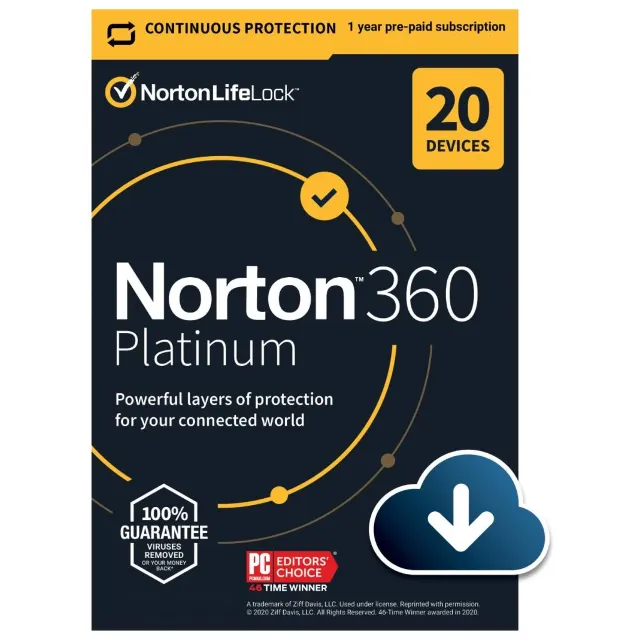 Norton 360 Platinum 20 devices / 16 месяцев (485 дней)  Global