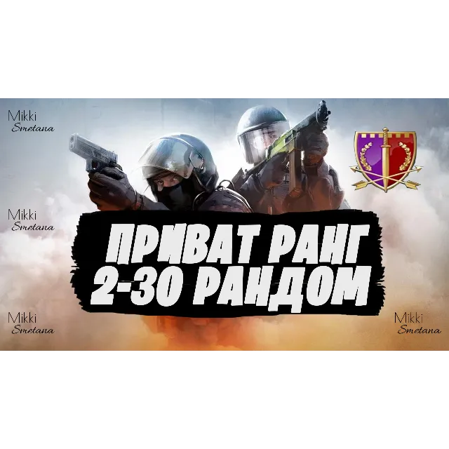 CS:GO РАНДОМ АККАУНТ 2-30 ПРИВАТ РАНГ ПОЛНЫЙ ДОСТУП✅