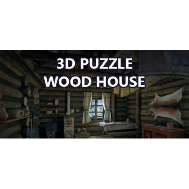 3D PUZZLE - Wood House (Steam key/Region free)
