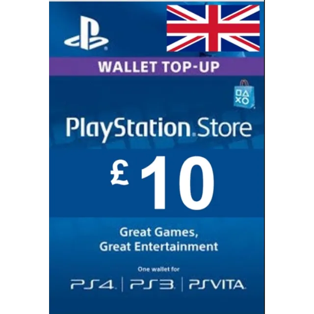 PLAYSTATION NETWORK (PSN) £ 10 GBP (UK) Великобритания