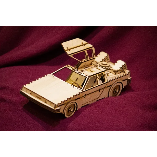 DeLorean DMC-12 макет для лазерной резки DXF SVG CDR AI