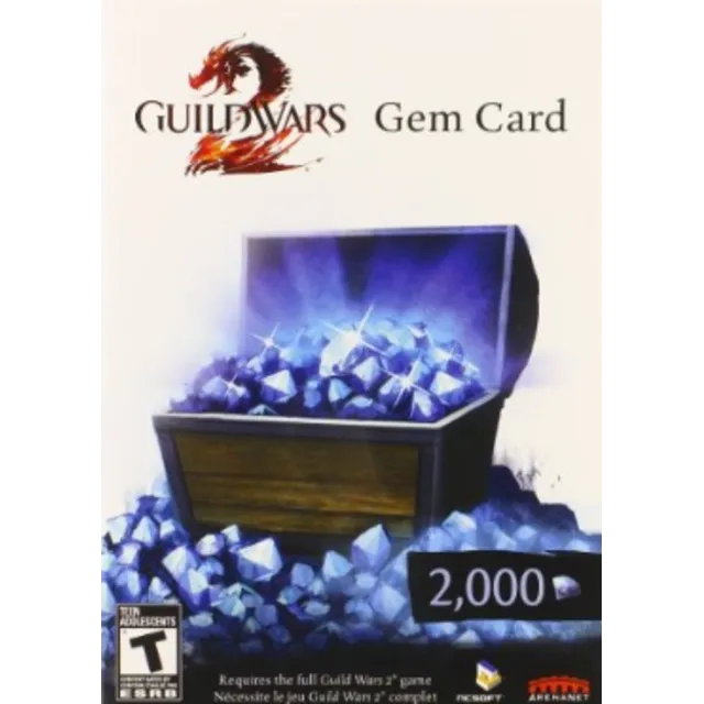 Guild Wars 2 2000 Gems Card