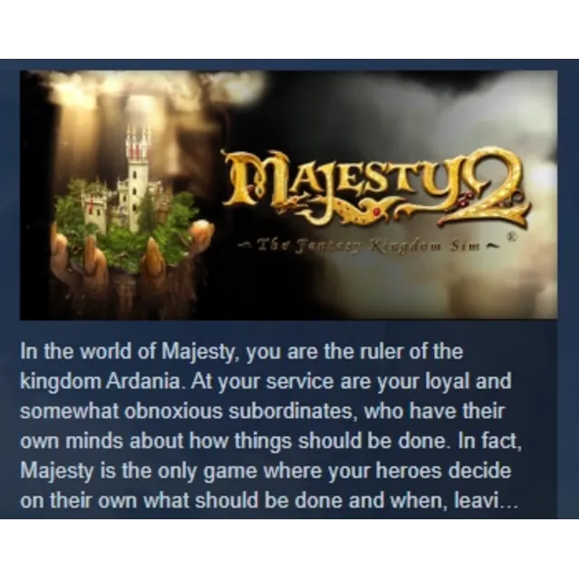 Majesty 2 АВТОДОСТАВКА STEAM GLOBAL МГНОВЕННО ЛИЦЕНЗИЯ